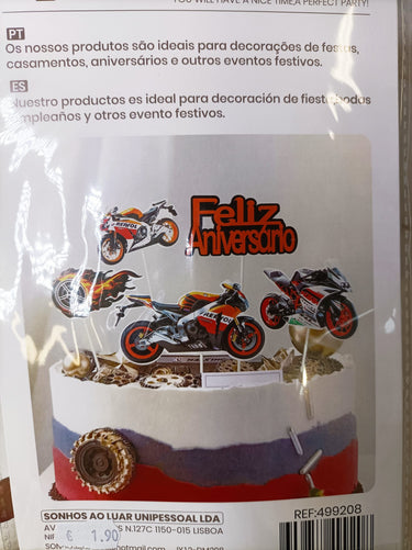 Topper Bolo Feliz Aniversário 13